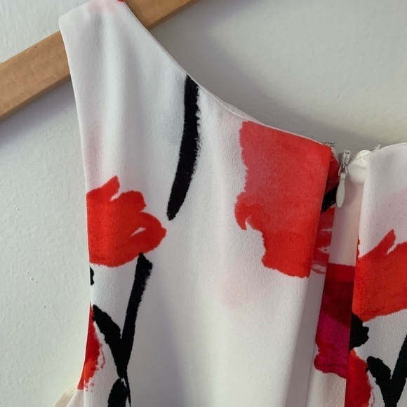 Lauren by Ralph Lauren Women’s White Sleeveless Floral Petite Dress 6P - Picture 7 of 11